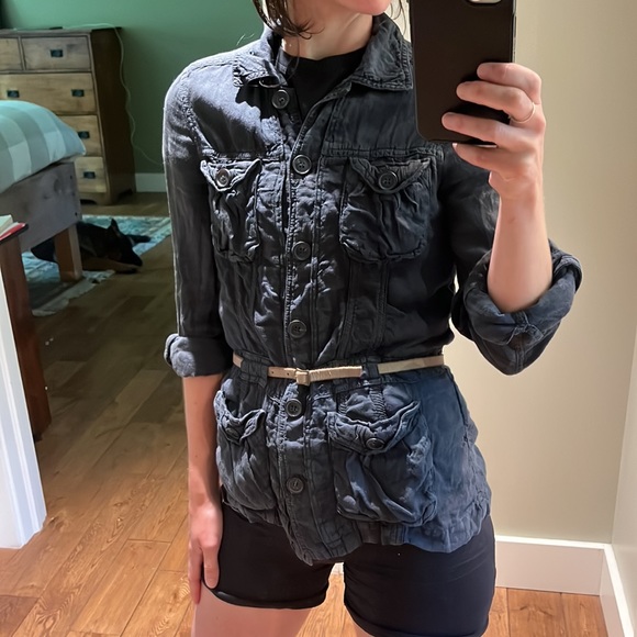 Comptoir Des Cotonniers size 34 (XS) 100% linen top - Picture 2 of 3